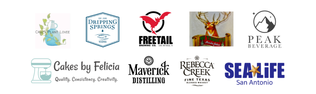 crazy plant lovee, dripping springs, freetail, mi taquito, peak beverage, cakes by felicia, maverick distilling, rebecca creek, sea life san antonio